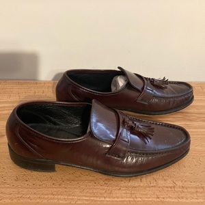 Florsheim 17090 Como Tassle Cherry Men's Leather Loafers Sz 11 B Shoes